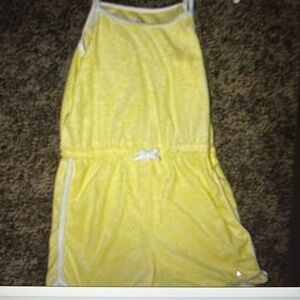 Girl Size X-Large 14-16 - Yellow Terry Romper by Wonder Nation